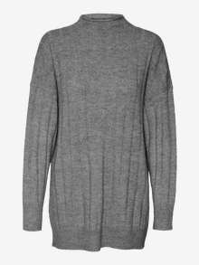 Vero Moda VMWILLA Neulepuserot -Medium Grey Melange - 10317733