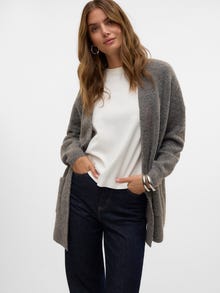 Vero Moda VMDESMA Cardigans en maille -Medium Grey Melange - 10317738