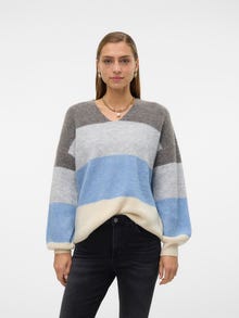 Vero Moda VMDESMA Pullover -Medium Grey Melange - 10317741