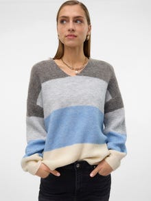 Vero Moda VMDESMA Pullover -Medium Grey Melange - 10317741