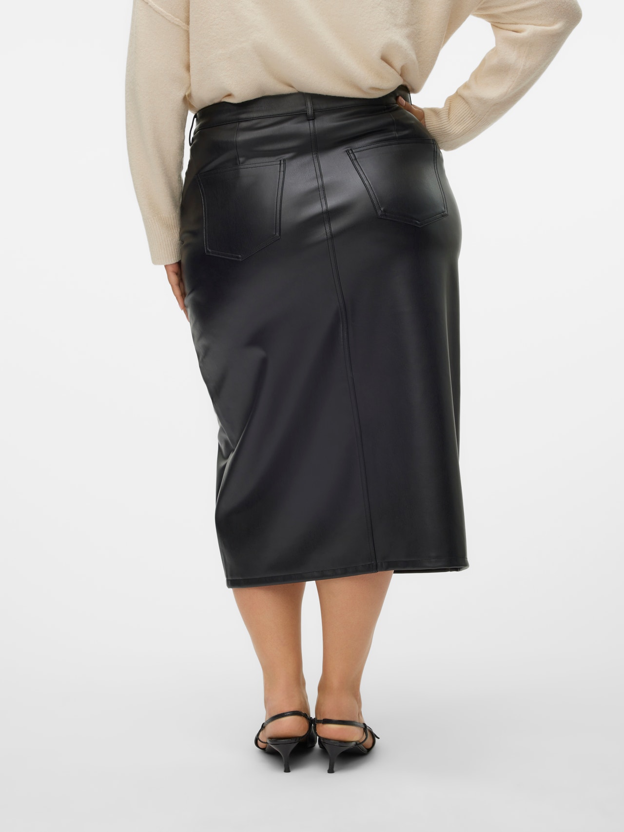 Vero Moda VMCVERI Midi skirt -Black - 10317744