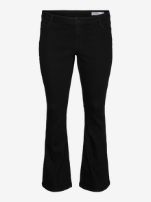 Vero Moda VMCELLY Mid rise Flared Fit Jeans -Black - 10317774