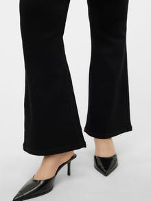 Vero Moda VMCELLY Mid rise Flared Fit Jeans -Black - 10317774