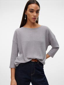 Vero Moda VMBRITT Top -Light Grey Melange - 10317848