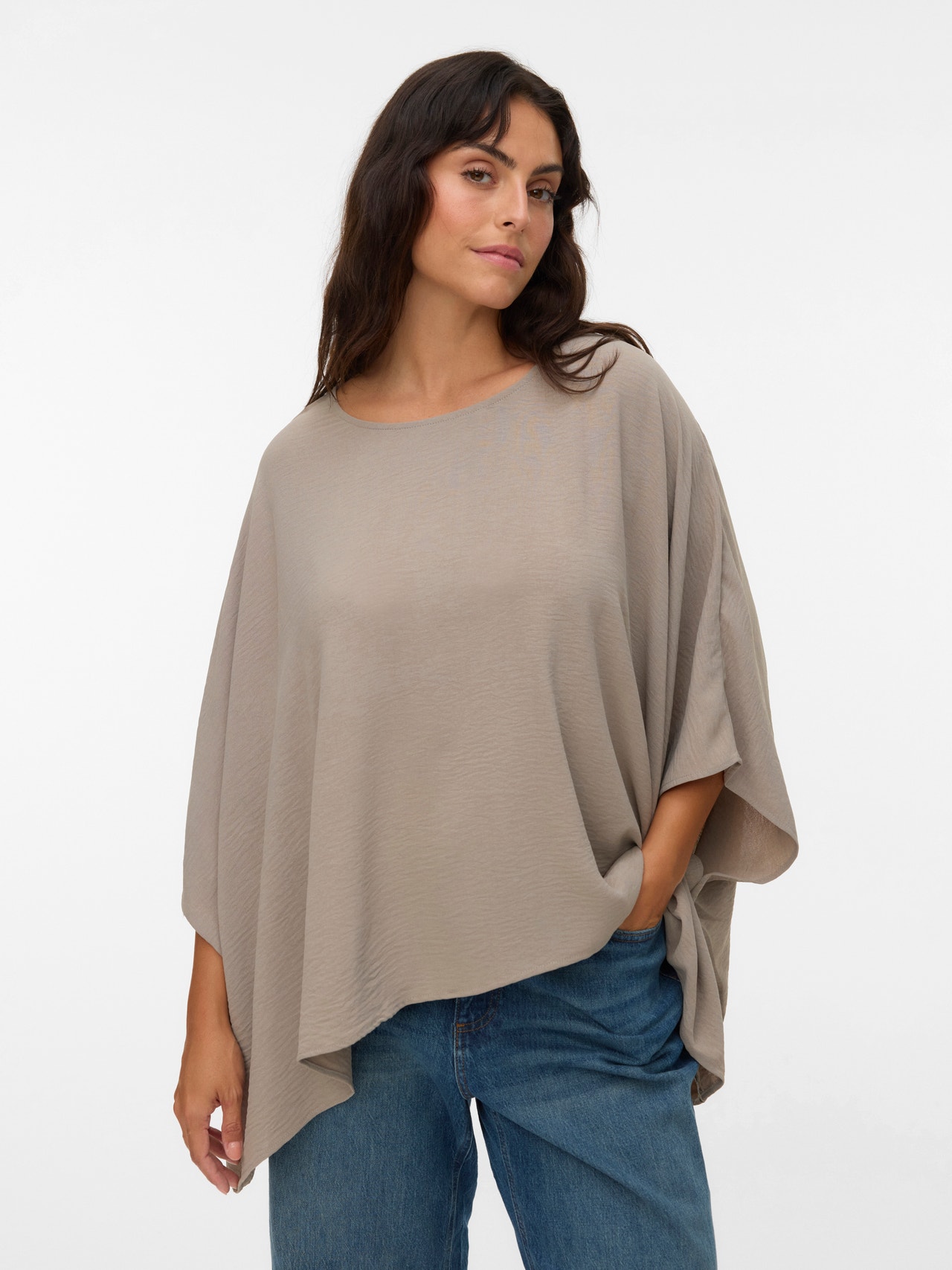 Vero Moda VMCALVA Top -Moon Rock - 10317869