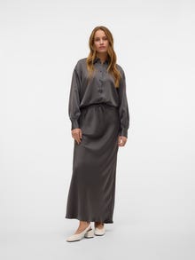 Vero Moda VMNAOMA Mellemhøj talje Lang nederdel -Pavement - 10317899