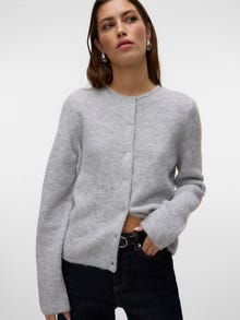 Vero Moda VMCLARA Gebreid vest -Light Grey Melange - 10317914