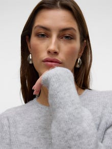 Vero Moda VMCLARA Strikket cardigan -Light Grey Melange - 10317914