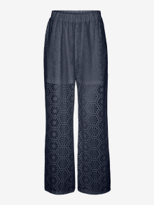 Vero Moda VMHONEY High waist Trousers -Navy Blazer - 10318000