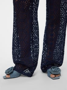 Vero Moda VMHONEY High waist Trousers -Navy Blazer - 10318000