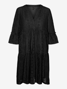 Vero Moda VMHONEY Trumpa suknelė -Black - 10318002
