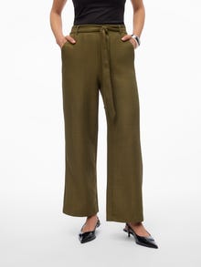 Vero Moda VMMELONY Hohe Taille Hose -Ivy Green - 10318004