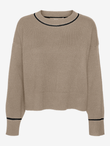 Vero Moda VMSABA Pullover -Silver Mink - 10318077