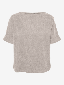 Vero Moda VMLUNA Top -Pumice Stone - 10318180