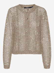 Vero Moda VMLEILANI Knit Cardigan -Silver Mink - 10318184