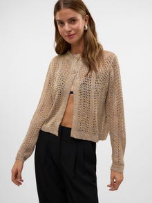 Vero Moda VMLEILANI Knit Cardigan -Silver Mink - 10318184