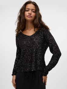 Vero Moda VMLEILANI Sweter -Black - 10318223