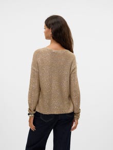 Vero Moda VMLEILANI Sweter -Silver Mink - 10318223
