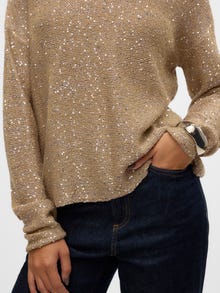 Vero Moda VMLEILANI Sweter -Silver Mink - 10318223