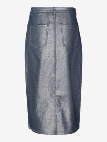 Vero Moda VMVERI High waist Midi-rok -Medium Blue Denim - 10318394