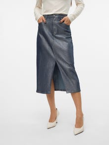 Vero Moda VMVERI High waist Midi-rok -Medium Blue Denim - 10318394