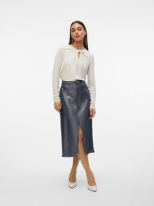 Vero Moda VMVERI High waist Midi-rok -Medium Blue Denim - 10318394