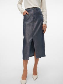 Vero Moda VMVERI High waist Midi-rok -Medium Blue Denim - 10318394