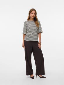 Vero Moda VMBERLIN Mid waist Trousers -Chocolate Torte - 10318454