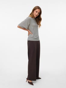 Vero Moda VMBERLIN Mid waist Trousers -Chocolate Torte - 10318454
