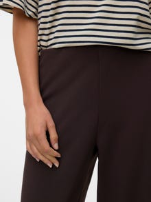 Vero Moda VMBERLIN Mid waist Trousers -Chocolate Torte - 10318454