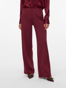 Vero Moda VMBERLIN Mid waist Broek -Tawny Port - 10318454