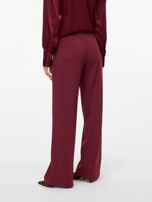 Vero Moda VMBERLIN Mid waist Broek -Tawny Port - 10318454
