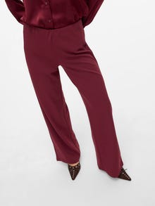Vero Moda VMBERLIN Mid waist Broek -Tawny Port - 10318454
