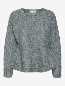 Vero Moda VMNONO Pulover -Medium Grey Melange - 10318475