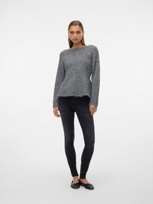 Vero Moda VMNONO Pulover -Medium Grey Melange - 10318475