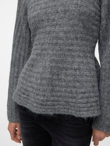 Vero Moda VMNONO Pullover -Medium Grey Melange - 10318475
