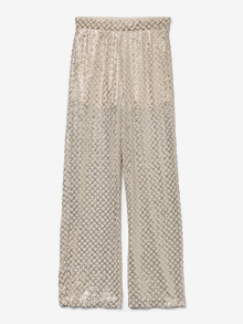 Vero Moda VMSAFINA Høj talje Bukser -Pumice Stone - 10318517