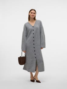 Vero Moda AWNINNA Dzianinowy kardigan -Dark Grey Melange - 10318571
