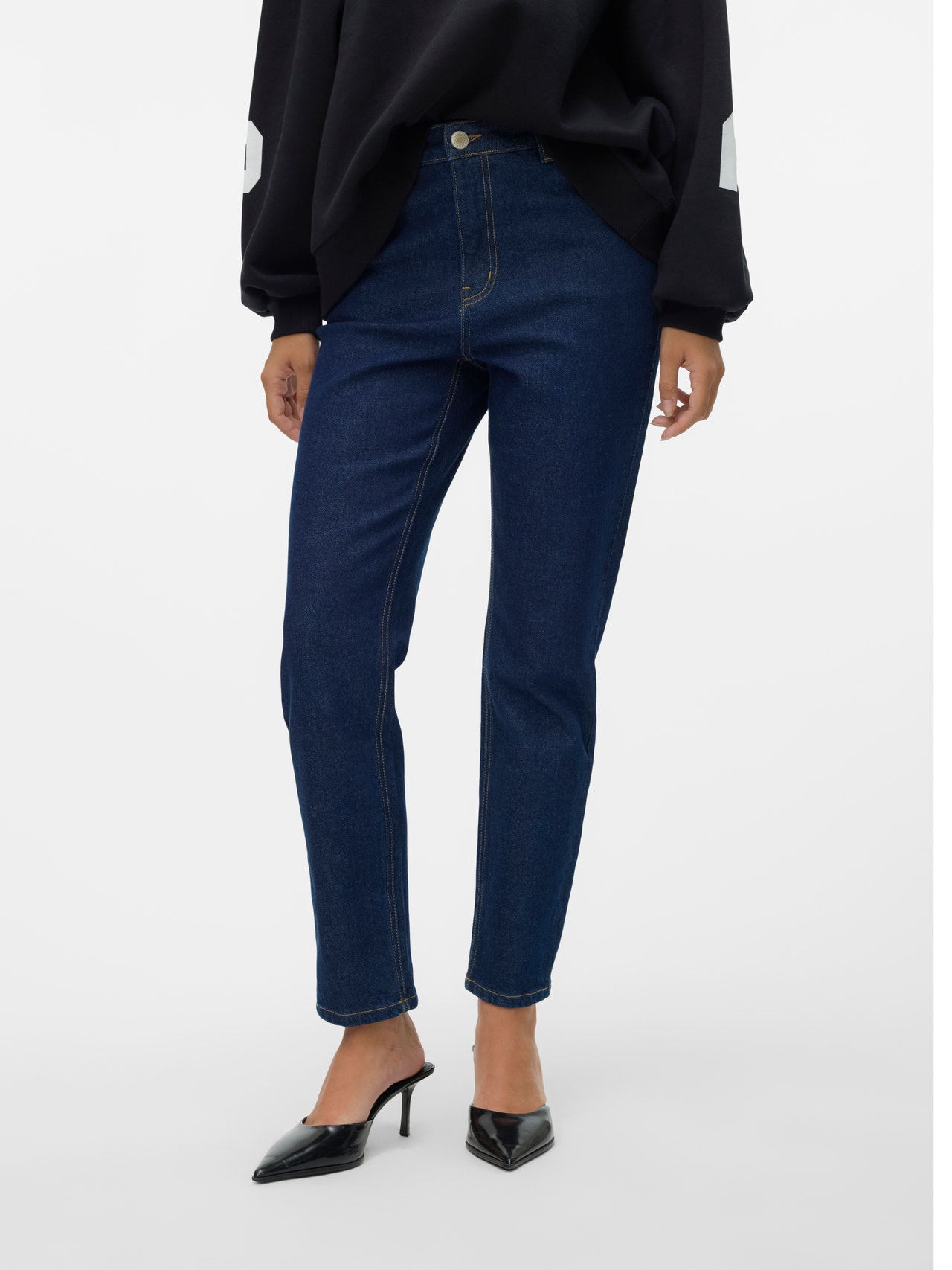 VERO MODA dames Jeans Vmbrenda Hr Straight Ank Gu163 Ga Noos VERO MODA dames Jeans Vmbrenda Hr Straight Ank Gu163 Ga Noos