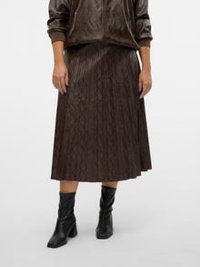 Vero Moda VMCNITA High waist Midi-rok -Chocolate Torte - 10318822