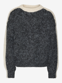 Vero Moda VMCORDELIA Sweter -Dark Grey Melange - 10318885