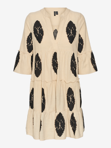 Vero Moda VMCARO Robe midi -Humus - 10319197