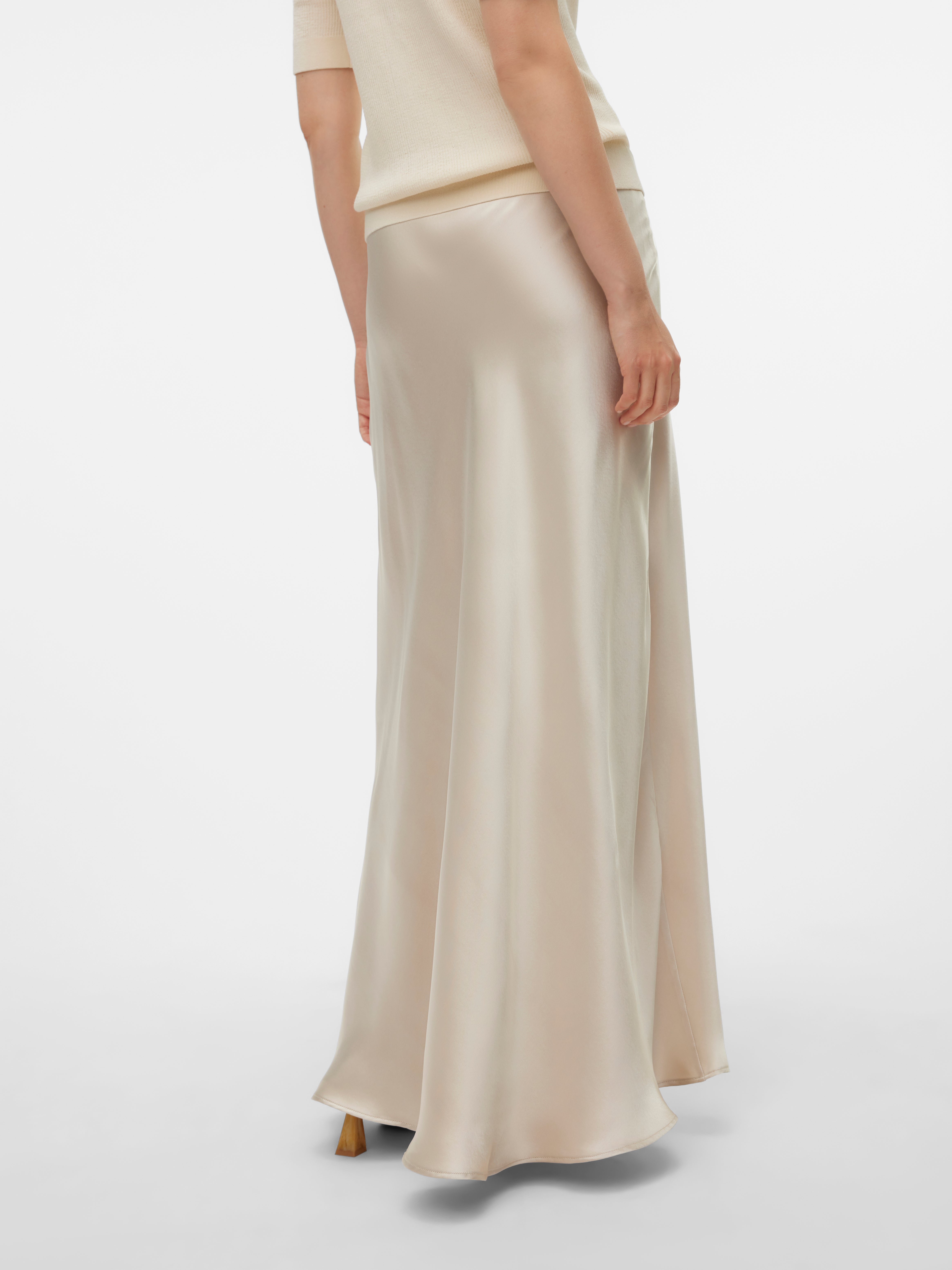 VMBEATRICE Hohe Taille Langer Rock | Hellgrau | Vero Moda®