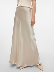 Vero Moda VMBEATRICE Høj talje Lang nederdel -Pumice Stone - 10319491