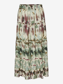 Vero Moda VMJADE High waist Long skirt -Bone White - 10319556