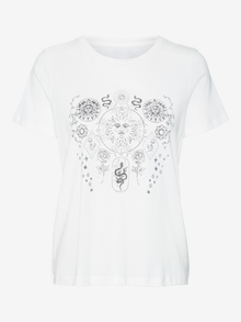 Vero Moda VMKLARA T-Shirt -Snow White - 10319568