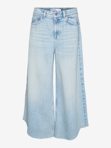 Vero Moda VMBECKY High rise Wide Leg Fit Jeans -Light Blue Denim - 10319582