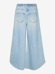 Vero Moda VMBECKY High rise Wide Leg Fit Jeans -Light Blue Denim - 10319582