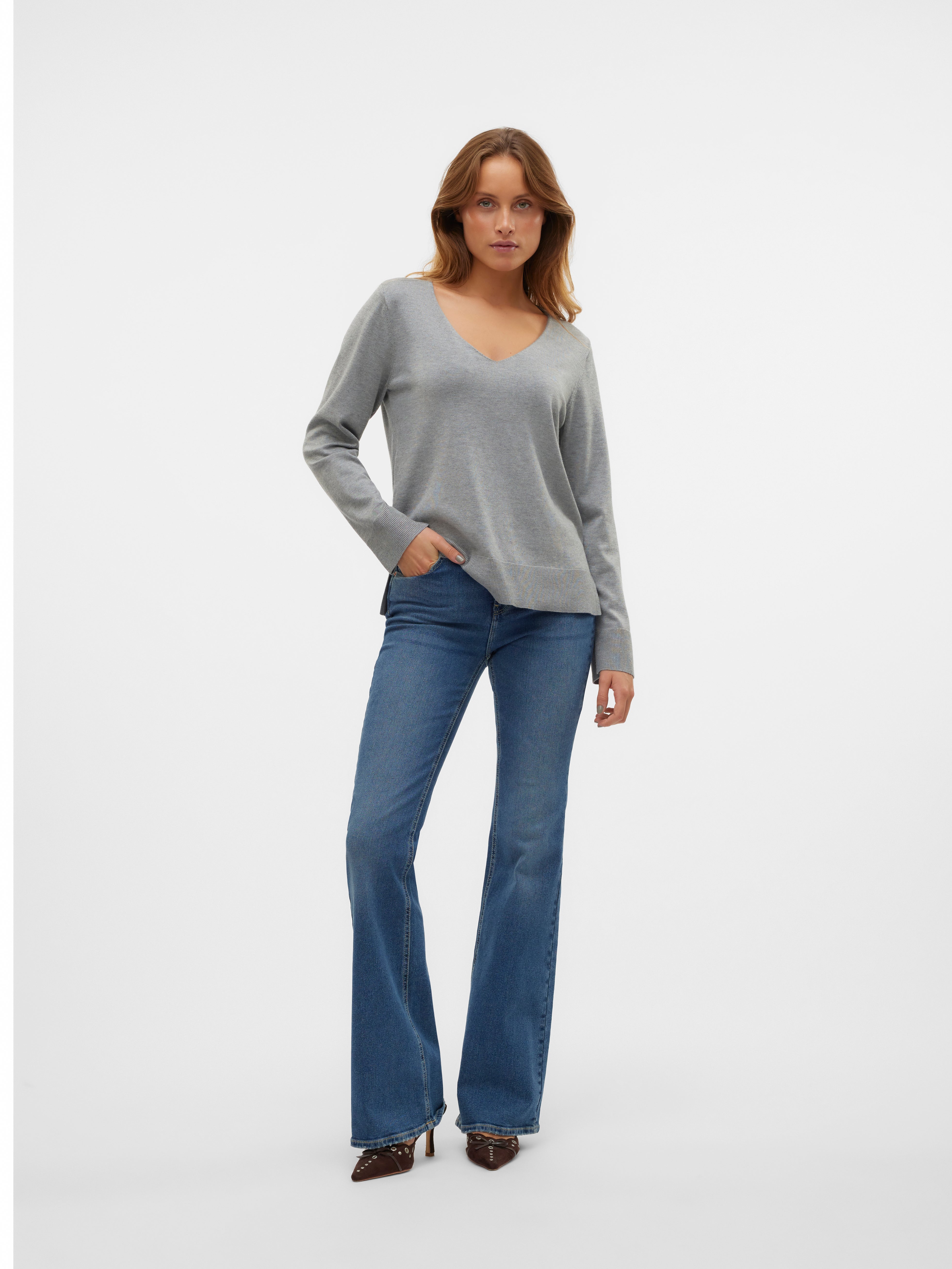 VMSELINA Hohe Taille Ausgestellt Jeans