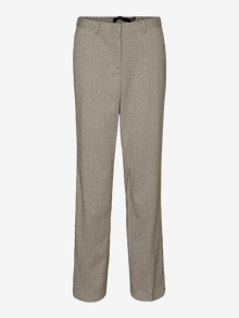 Vero Moda VMKAWI Mid waist Trousers -Chocolate Torte - 10319665